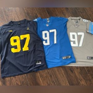 Aidan Hutchinson Jersey Lot - Detroit Lions - Michigan Wolverines